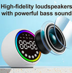 ( 3 adet ) RGB Işıklı Dijital Saatli Bluetooth Hoparlör - HiFi Ses Kalitesi, TF Kart Destekli Kablosuz Soundbar Tucci