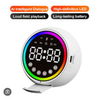 ( 3 adet ) RGB Işıklı Dijital Saatli Bluetooth Hoparlör - HiFi Ses Kalitesi, TF Kart Destekli Kablosuz Soundbar Tucci