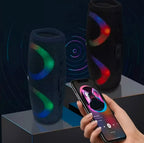 Charge 5 Tasarımlı RGB Işıklı Taşınabilir Bluetooth Hoparlör - Suya Dayanıklı Kablosuz Speaker Tucci