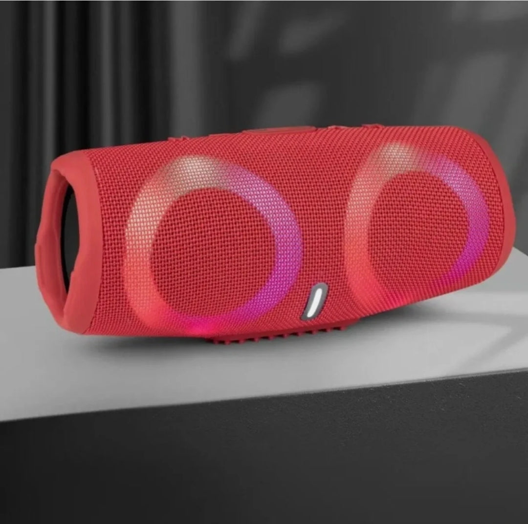 Charge 5 Tasarımlı RGB Işıklı Taşınabilir Bluetooth Hoparlör - Suya Dayanıklı Kablosuz Speaker Tucci
