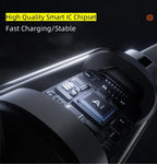 3in1 Makaralı Çoklu Şarj Kablosu 100W Hızlı Şarj - Type-C, Lightning, Micro USB Geri Çekilebilir Data Kablosu Tucci