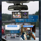Black Box Traffic Recorder Full HD 1080P Wi-Fi Destekli 3 Kameralı Akıllı Sürüş Kayıt Cihazı ve Araç İçi Kamera Seti POLYGOLD