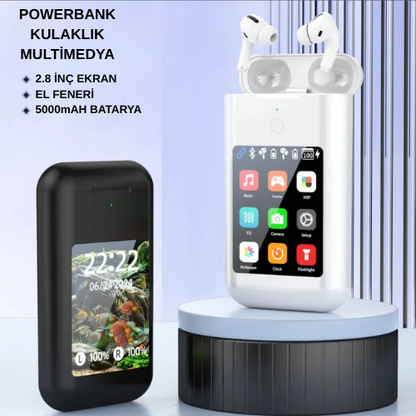 powerbankli bluetooth kulaklık