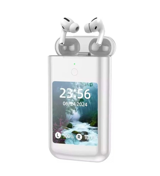 BUKU Carrying Treasure A98 - 3'ü 1 Arada Powerbank (8000mAh), TWS Bluetooth Kulaklık, AMOLED Dokunmatik Ekranlı Akıllı Cihaz - ANC Gürültü Engelleme, Telefon Şarj, Müzik ve Çağrı Kontrol