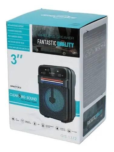 Gts-1372 led ışıklı usb ve hafıza kartı destekli bluetooth hoparlör - H1B - KolayMagza KM Technology
