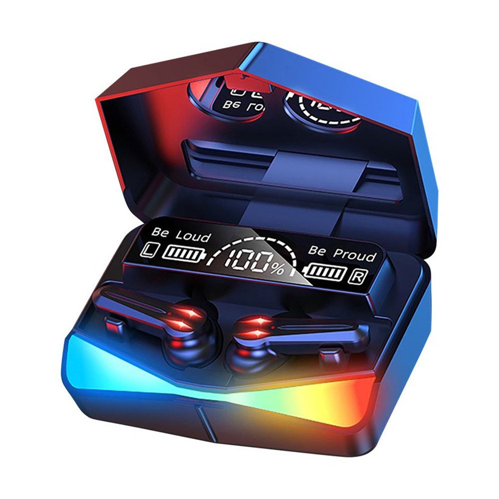 M28 TWS Kablosuz Bluetooth 5.3 Oyuncu Kulaklığı - Düşük Gecikmeli Game/Music Çift Modlu, RGB Işıklı Powerbank Özellikli Şarj Kutulu Led Göstergeli POLYGOLD