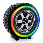 ( 3 adet ) X-502 Tekerlek Tasarımlı RGB Işıklı Kablosuz Bluetooth Hoparlör - Disco Series Mini Speaker Tucci