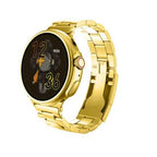 Gs wear g10 gold 1,45 inç 24k gold edition yuvarlak akıllı saat - şıklık ve teknolojinin mükemmel buluşması - A1İ - KolayMagza KM Technology