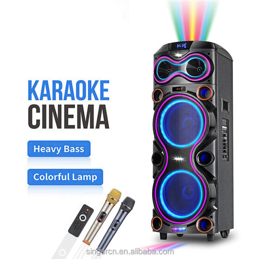 JT-1230 SPEAKER – 2x12 İnç 100W Gücünde Bluetooth Hoparlör
