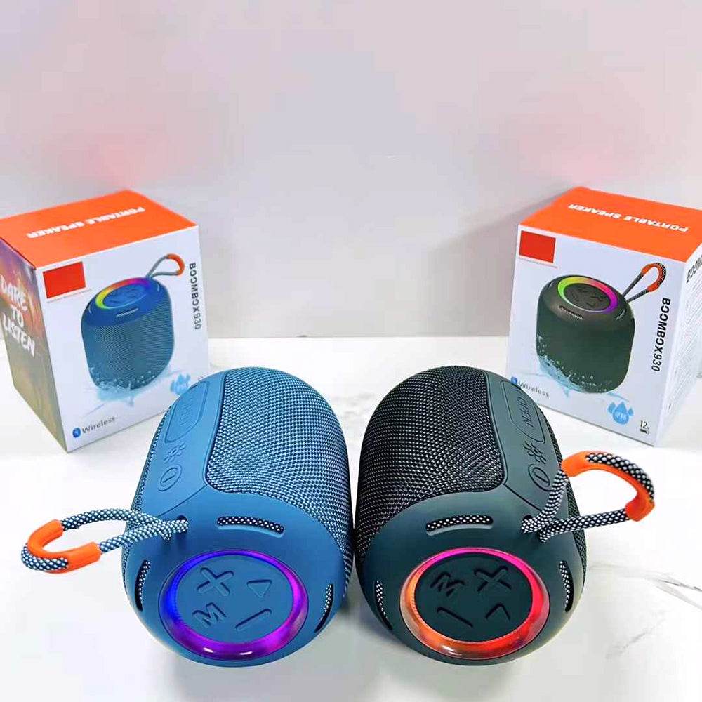 X930 taşınabilir bluetooth hoparlör - kablosuz rgb ışıklı suya dayanıklı speaker yüksek ses gücü 5w outdoor kamp piknik parti hoparlör - H3A - KolayMagza