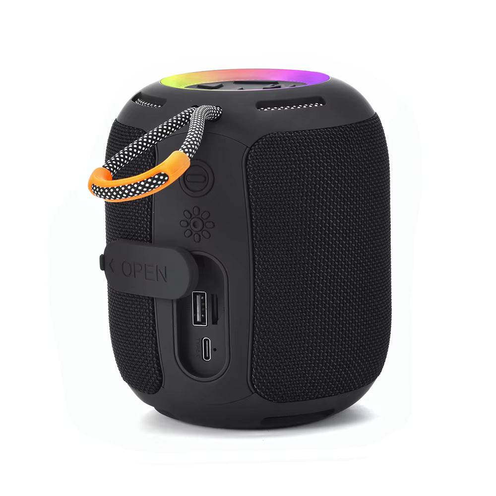 X930 taşınabilir bluetooth hoparlör - kablosuz rgb ışıklı suya dayanıklı speaker yüksek ses gücü 5w outdoor kamp piknik parti hoparlör - H3A - KolayMagza KM Technology