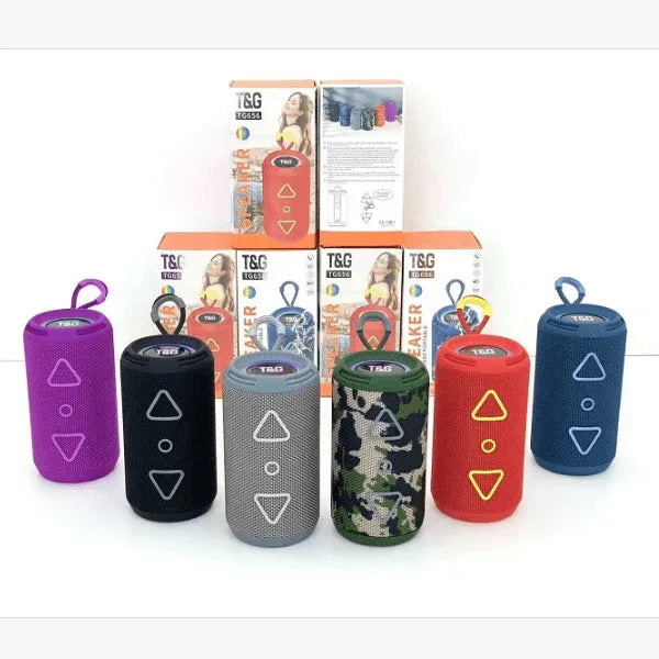 Tg-656 taşınabilir rgb led ışıklı baslı çift speakerli 1500mah 8w fm radyo sd kart usb aux destekli bluetooth hoperlör - H1R - KolayMagza KM Technology
