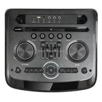 Pte12h kablosuz hoparlör | 800w güç, çift mikrofonlu, 4 tekerlekli, çekçekli, rgb ışıklı, güçlü bass ve yüksek ses,tws destekli, usb/tf/fm - H2T - KolayMagza KM Technology