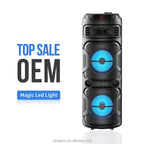 Gy-8823g speaker – çift 8,5 inç güçlü ses, taşınabilir bluetooth hoparlör - H2D - KolayMagza