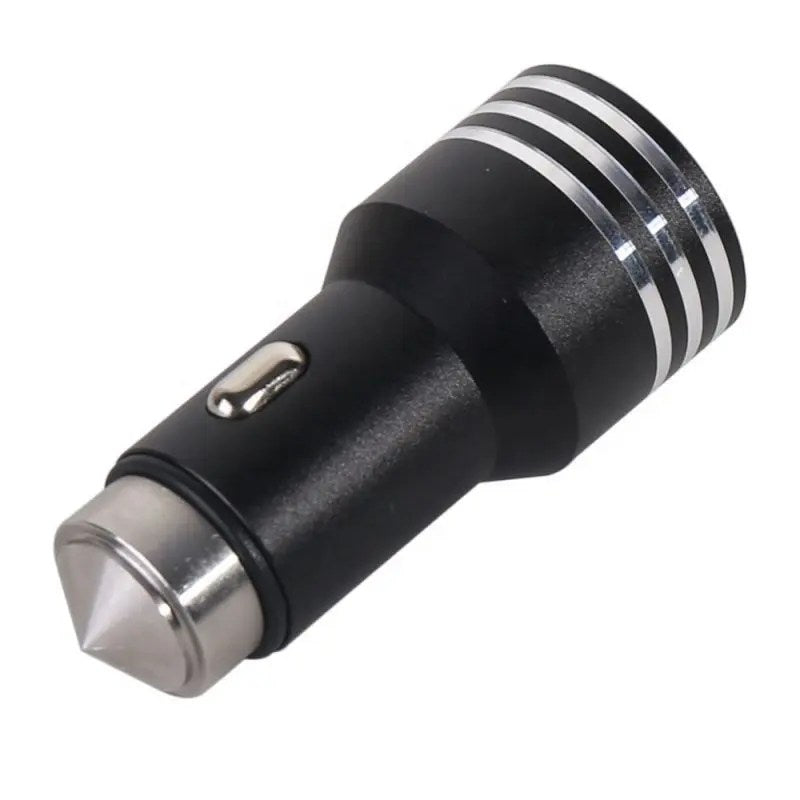 رأس شاحن سيارة معدني بمخرج USB مزدوج LC-144 بقوة 3.4 أمبير