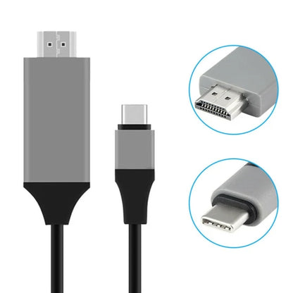 Type-C HDMI TV Görüntü Aktarıcı – 4K ve 1080p Destekli, Hızlı Veri Aktarımı Özellikli HDMI Bağlantı Kablosu
