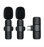 K9 kablsuz typec girişli çift canlı yaka mikrofon - G2S - KolayMagza