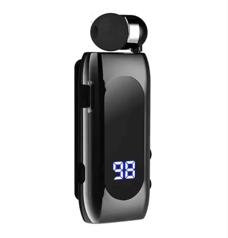 Makaralı tek kulaklık mikrofonlu led göstergeli 20saat konuşma süreli stereo bluetooth kulaklık - B3B - KolayMagza KM Technology