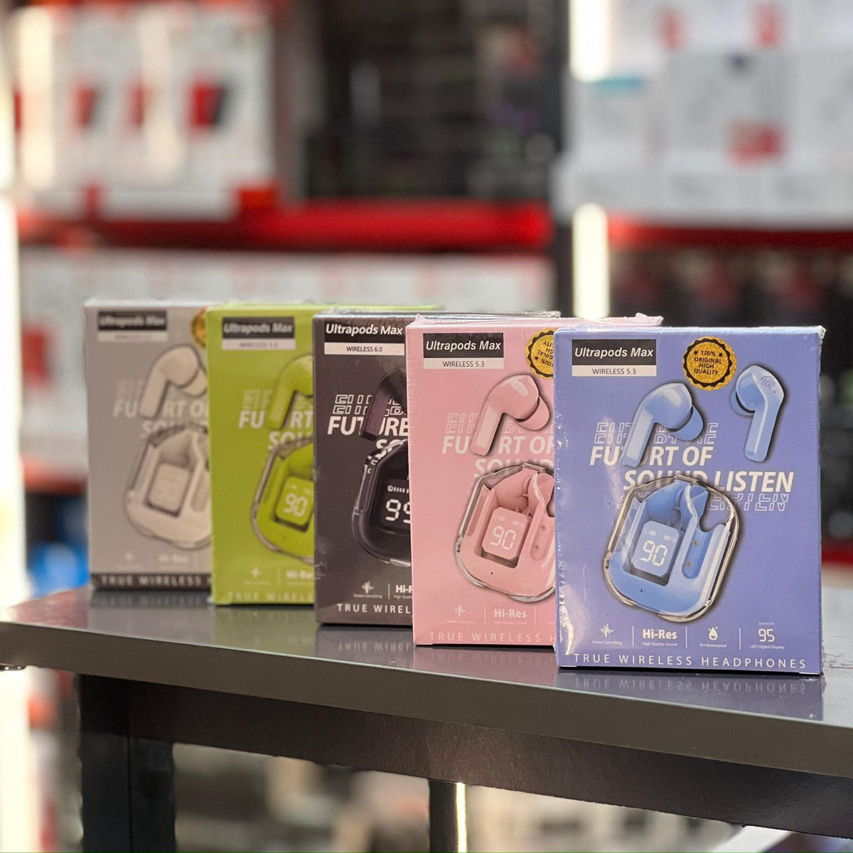 Dijital Göstergeli şeffaf TWS Kablosuz Bluetooth 5.3 Kulaklık JBK