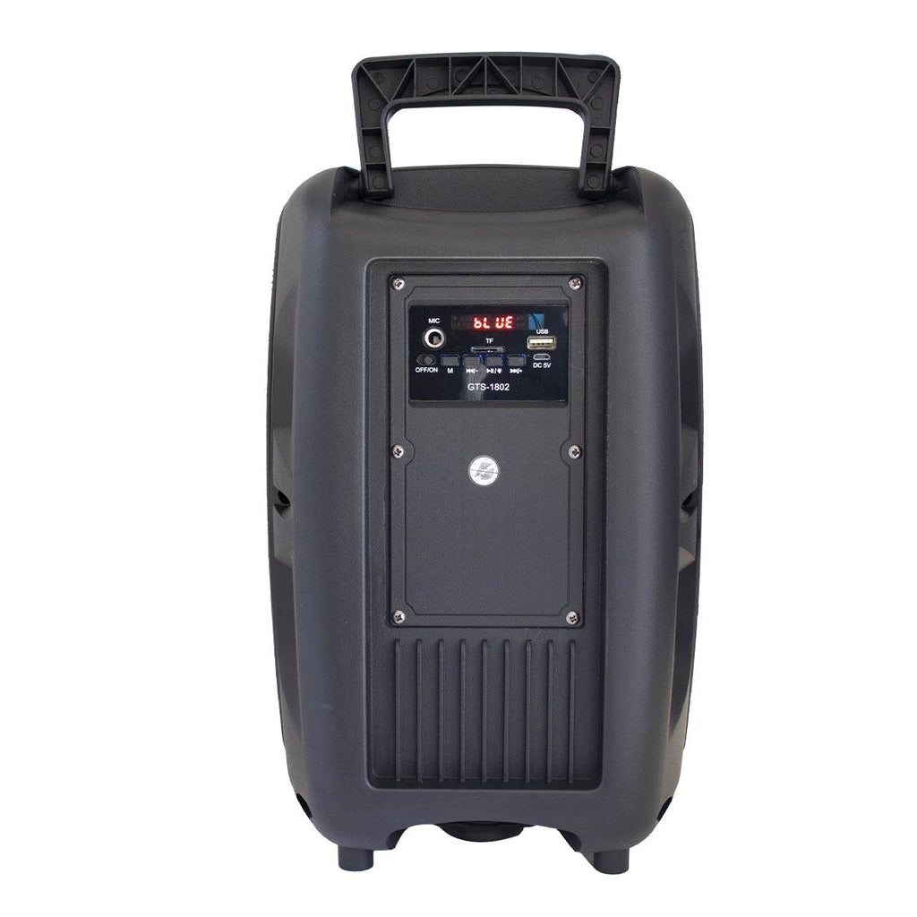 Flame light kablosuz hoparlör 8 inç mikrofonlu | rgb ışıklı, fm & sd & usb destekli bluetooth hoparlör - H2Q - KolayMagza