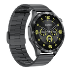 GT4 Max Premium Klasik Erkek Akıllı Saat Amoled Ekranlı Sesli Görüşme Yapan NFC,GPS,Spor Takibi,Rehber Kaydı Android&iOS İphone Huawei Xiaomi Uyumlu Kol Saati - A3J - KolayMagza