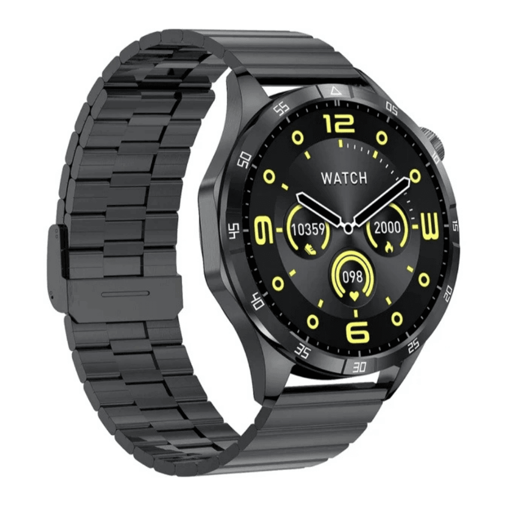 GT4 Max Premium Klasik Erkek Akıllı Saat Amoled Ekranlı Sesli Görüşme Yapan NFC,GPS,Spor Takibi,Rehber Kaydı Android&iOS İphone Huawei Xiaomi Uyumlu Kol Saati - A3J - KolayMagza