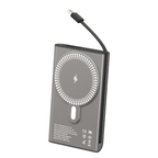 22,5W 10000 mah hızlı şarj destekli kendisinde typec kablolu magsafe 15w kablosuz şaarj destekli powerbank wfd33 - P2C - KolayMagza