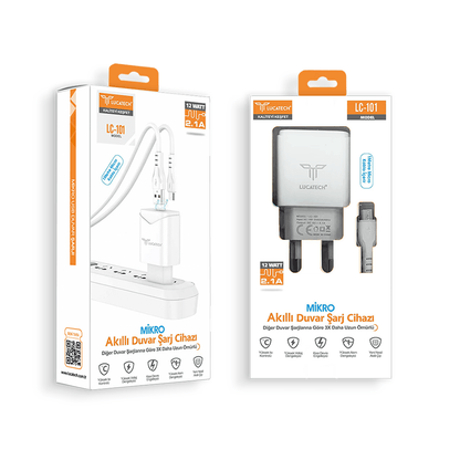 Lc-101 usb mikro şarj seti 2,1a 12w kolaymagza ,klolay magza, km , km tech, km technology, toptan telefon aksesuarları, toptan, Kolaymagza, KolayMazga, KM technology, KM tech, toptan gsm, toptan ürünler, e-ticaret toptan, eminönü toptan, tahtakale, tahtakale toptan