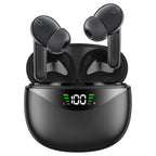 XT11 TWS Kablosuz Bluetooth Kulaklık Siyah - Dijital Göstergeli Akıllı Dokunmatik Kulak İçi Kulaklık MİLANO