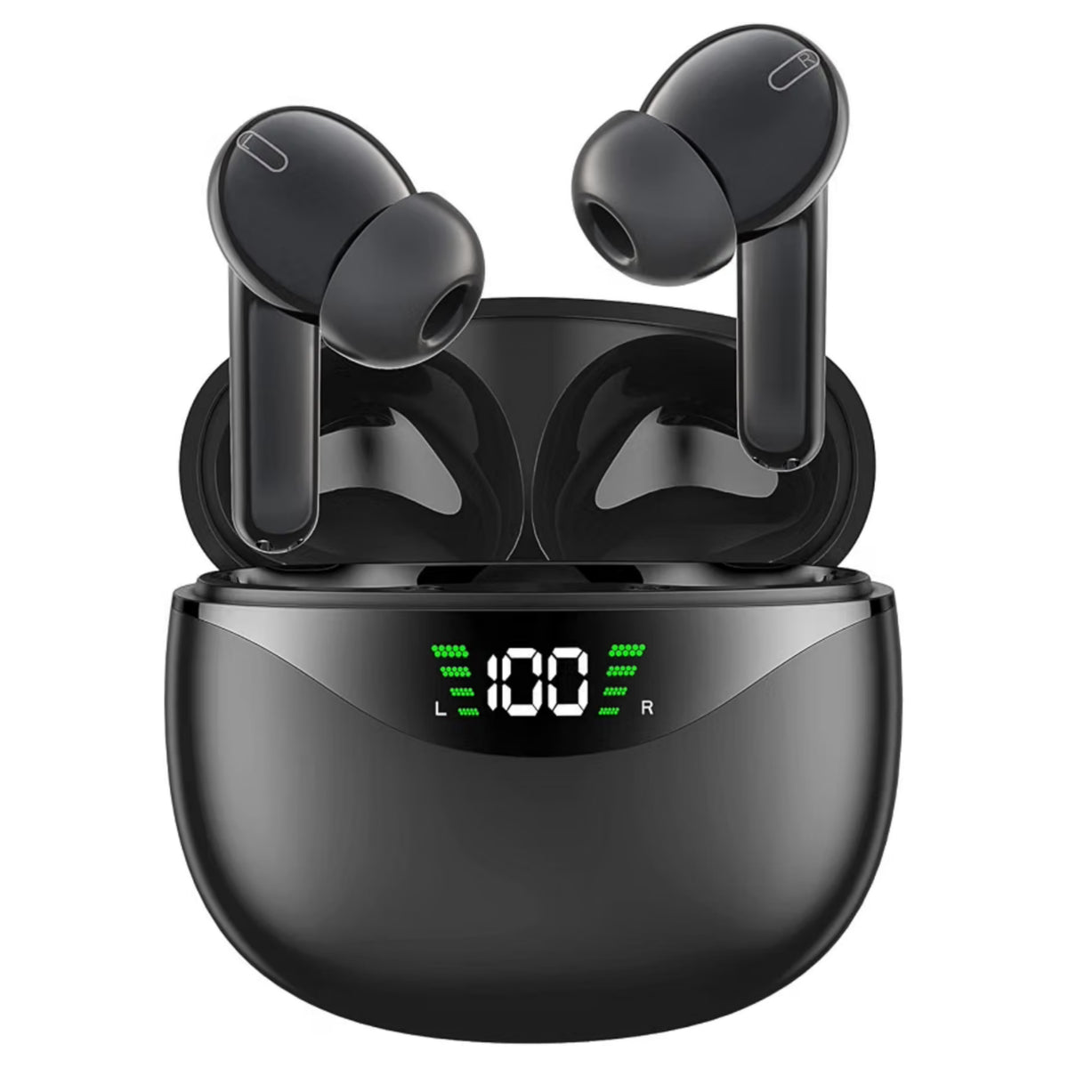 XT11 TWS Kablosuz Bluetooth Kulaklık Siyah - Dijital Göstergeli Akıllı Dokunmatik Kulak İçi Kulaklık MİLANO