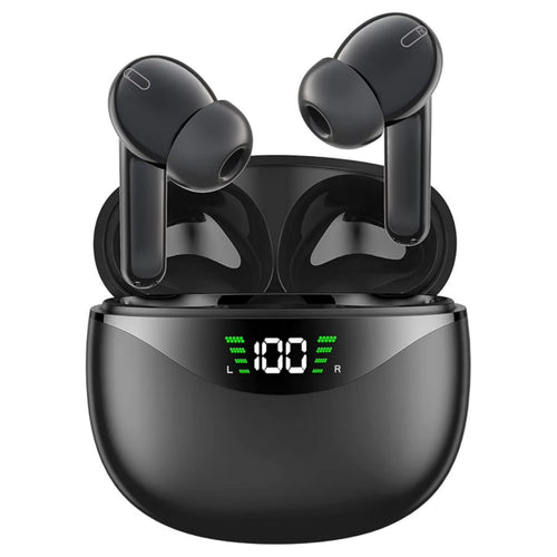 XT11 TWS Kablosuz Bluetooth Kulaklık Siyah - Dijital Göstergeli Akıllı Dokunmatik Kulak İçi Kulaklık MİLANO
