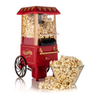 Nostaljik Mini Patlamış Mısır Makinesi - Retro Popcorn Arabası Tasarımlı Ev Tipi Yağsız Sıcak Hava Patlatıcı LENSUN