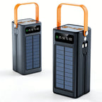 50000 mAh Solar Güneş Enerjili Dahili Kablolar Hızlı Şarj destekli Taşınabilir Powerbank KolayMagza KM Technology - Toptan Telefon Aksesuarları