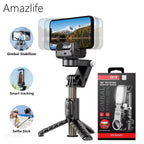 Q18 akıllı 360° döner gimbal tripod | ışıklı, kumandalı, katlanabilir, elde taşınabilir telefon sabitleyici stand - G4J - KolayMagza