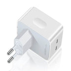 Logosuz 35w çift usb-c girişli ios android uyumlu hızlı şarj adaptör başlık - S1İ - KolayMagza