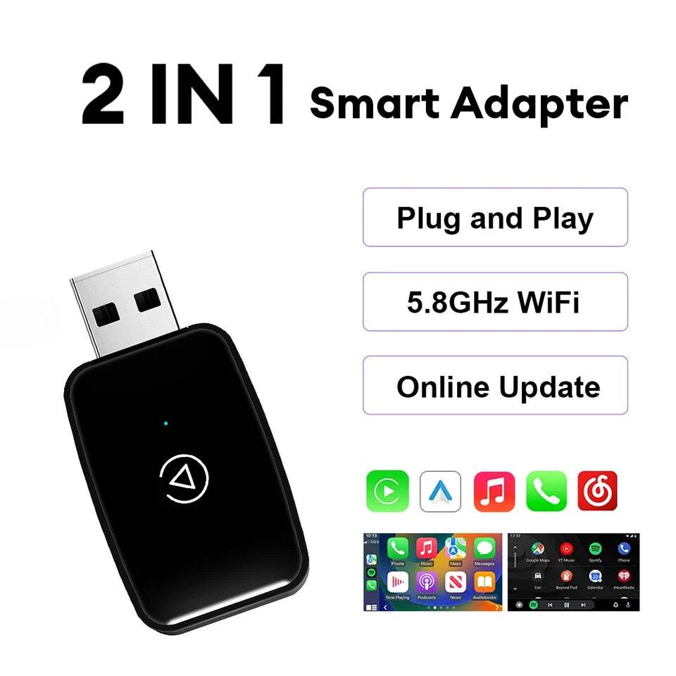 Kablosuz carplay adaptörü – iphone'unuzu aracınızla kablosuz bağlayın - G3J - KolayMagza