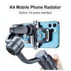 K4a çift fanlı telefon soğutucu | mobile live radyatör | yüksek hızlı soğutma, sessiz fan, oyun ve yayınlar için - G4G - KolayMagza KM Technology