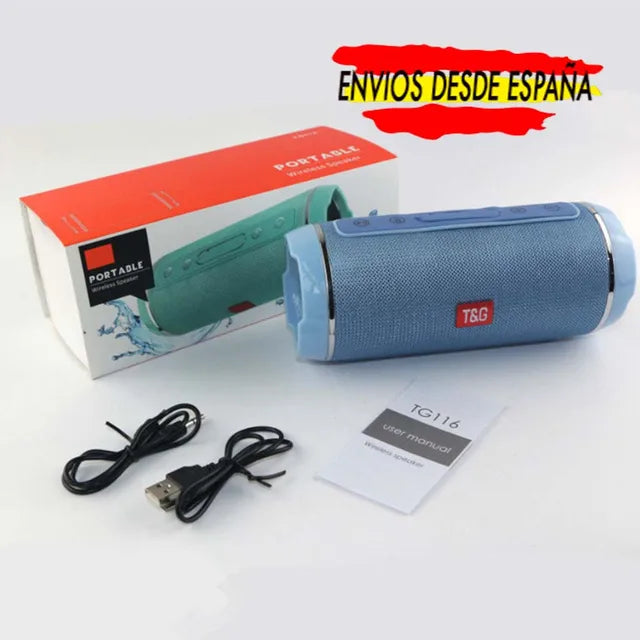 TG-649 Bluetooth speaker 1200mah 5W portable led light 5.3V stereo SD card USB aux support