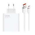 Xiaomi 120w saniyeli turbo destekli usb çıkışlı başlık ve usb typec kablo şarj seti