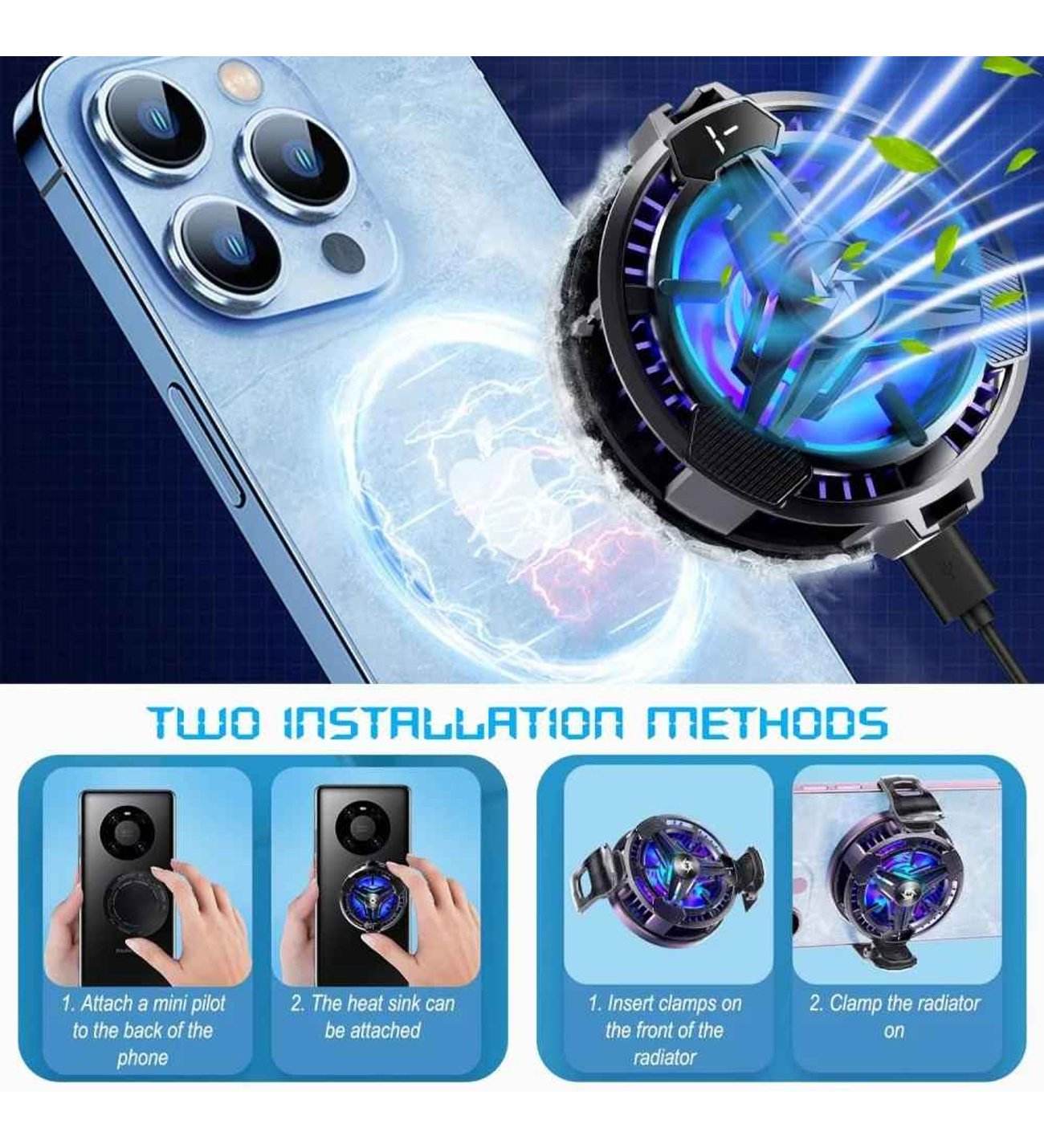 Sl05 tlefon arkasına takılan radyatör soğutucu - G5C - KolayMagza