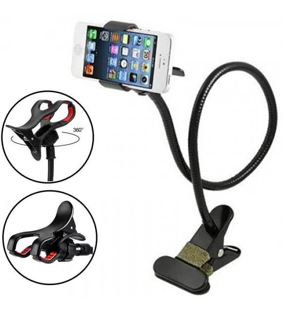 Metal Akrobat 360 derece makaslı esnek telefon tutucu - N1O - KolayMagza