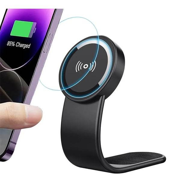 15W kablosuz magsafe şarj edebilir katalanabilir torpido üstü esnek telefon tutucu Wh-160 - R2H - KolayMagza