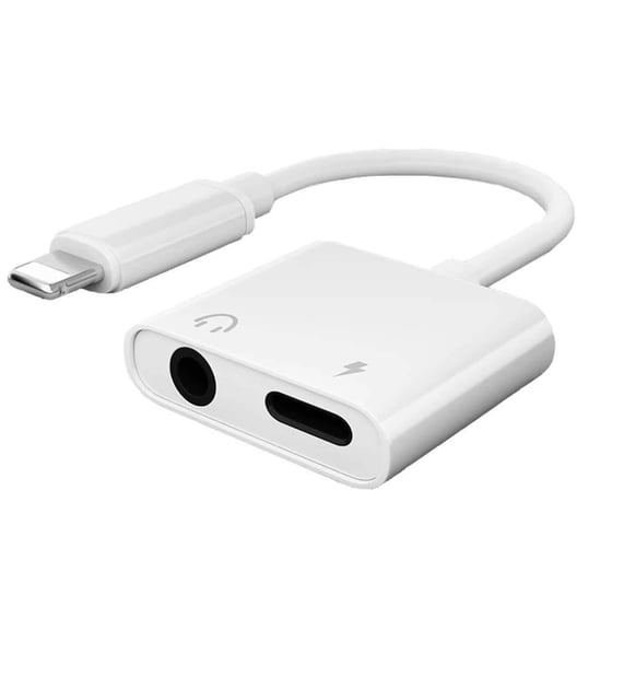 محول Lightning 2 في 1 ومقبس 3.5 مم 2 في 1