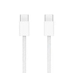 Kutusuz typeC to typeC hasır örgülü hızlı şarj destekli 1 metre şarj kablo iphone 16 pro max uyumlu - S3N - KolayMagza KM Technology