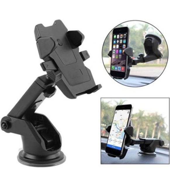 Long neck uzayabilen boyunlu cama yapışan vantuzlu vakumlu araç telefon tutucu - R1G - KolayMagza