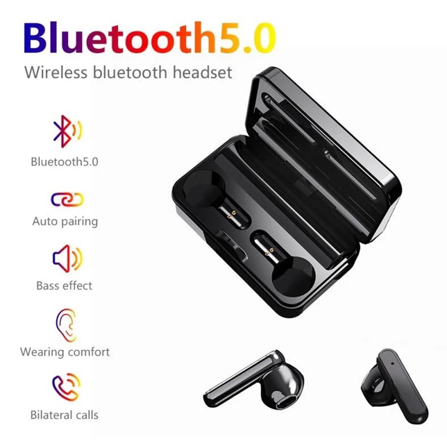 Xaomi airdots a30s led göstergeli ayna ekranlı powerbank özellikli bluetooth kulaklık - B1K - KolayMagza