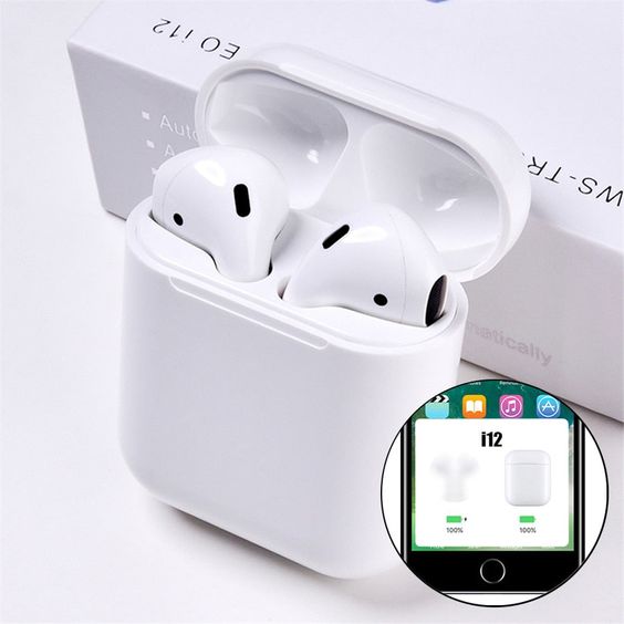 i12 tws mikrofonla dokunmatik ios Android uyumlu bluetooth kulaklık