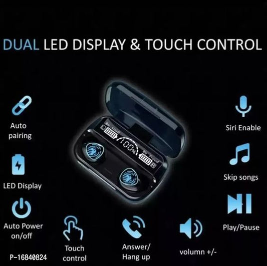 سماعات بلوتوث M10 مقاومة للماء تعمل باللمس مع مؤشر LED