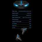 K55 kulak içi oyuncu led ışıklı mikrofonlu dokunmatik 5.0v gecikmesiz bluetooth kulaklık - B1T - KolayMagza