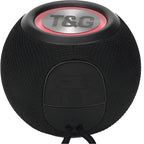 Tg-337 3d stereo su geçirmez rgb led ışıklı 1200mah 5w süper bass fm radyo sd kart usb aux destekli taşınabilir bluetooth hoperlör - H1U - KolayMagza KM Technology